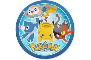 American Greetings Pokemon Party Supplies, Paper Dinner Plates (8-Count)
