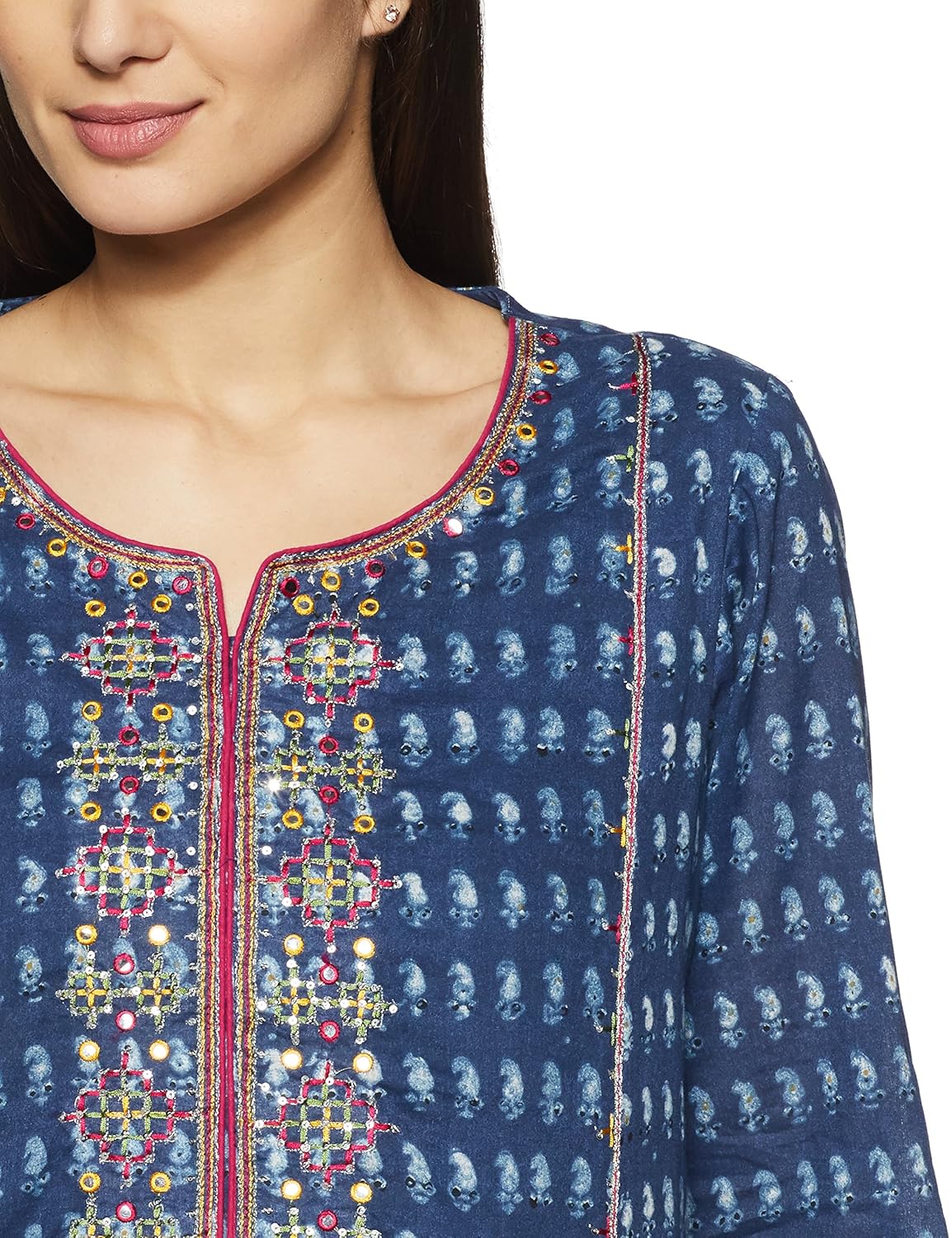 biba women's straight salwar suit