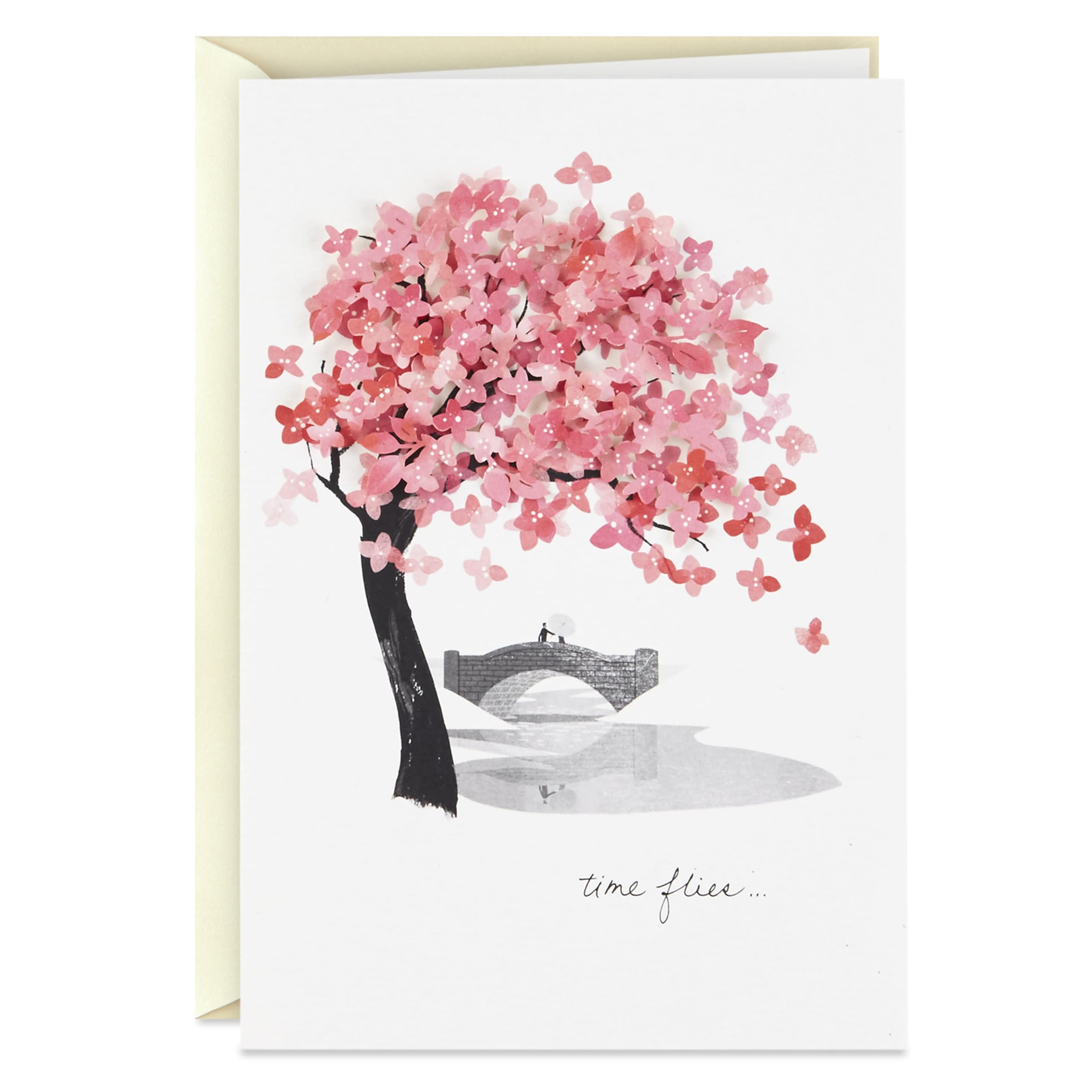 Hallmark Signature Love Card, Time Flies (Romantic Anniversary Card, Birthday Card, Mothers Day Card)