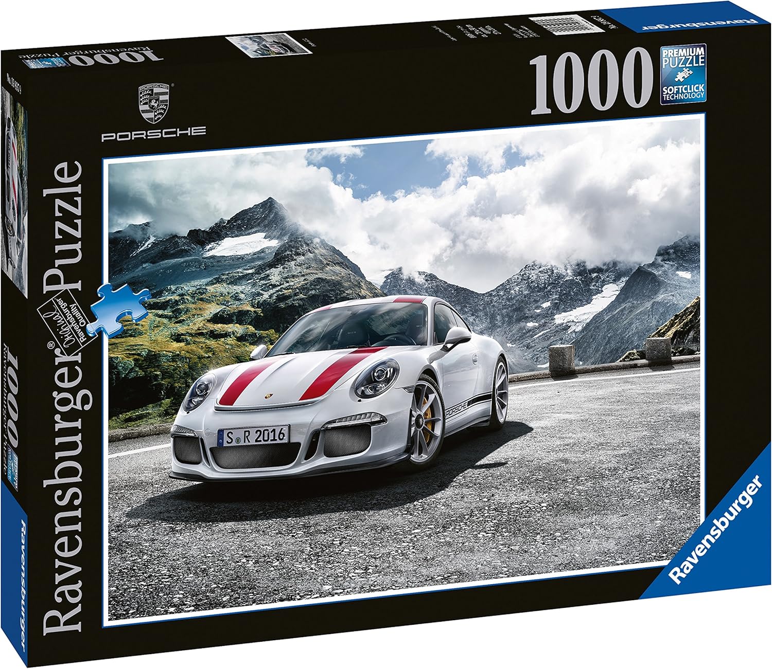 Ravensburger, Rompecabezas Porsche 911 R, 1000 Piezas