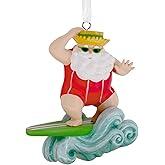 Hallmark Surfing Santa Christmas Ornament, Beach Gifts