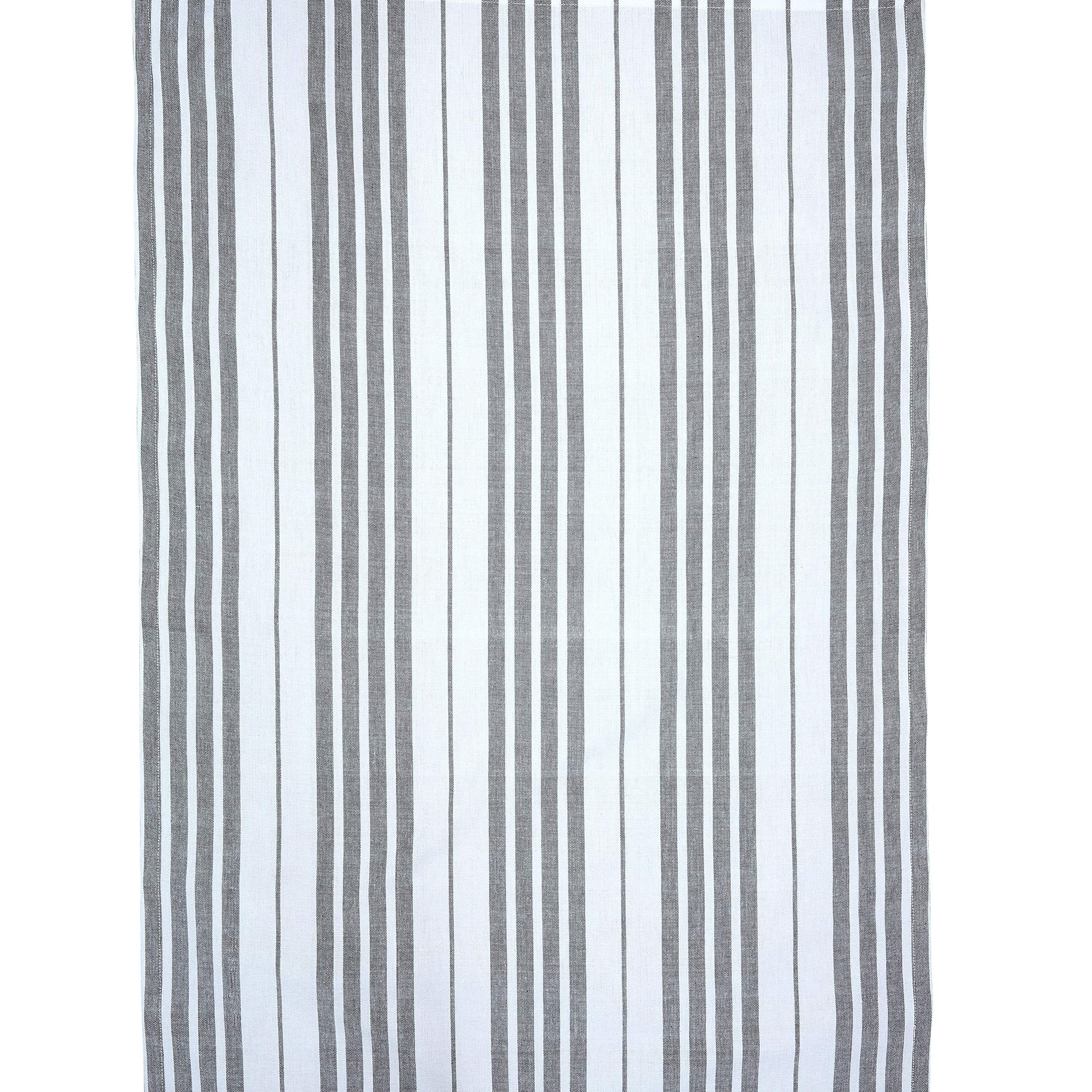 Dexam Love Colour Striped Tea Towel - Slate Grey
