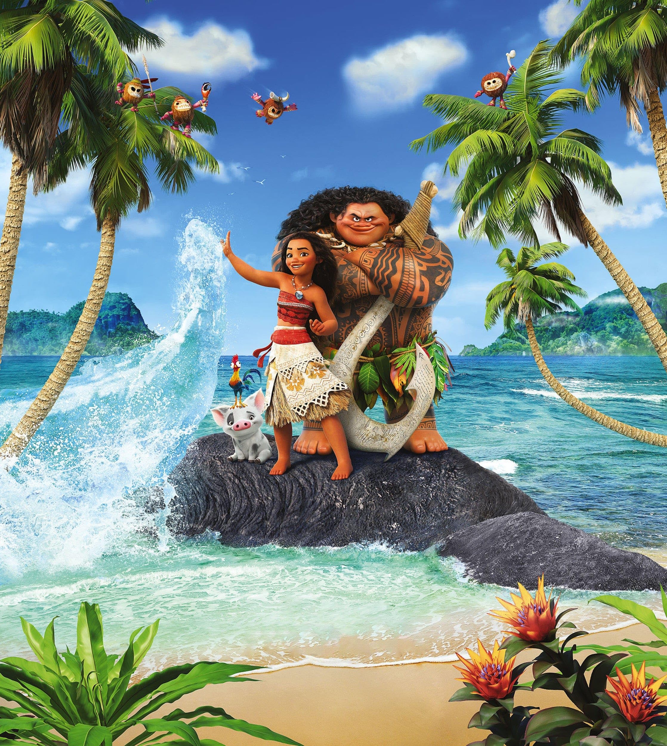 Komar Disney Moana Beach IADX5-012 Non-Woven Photo Wallpaper 250 x 280 cm (Width x Height)