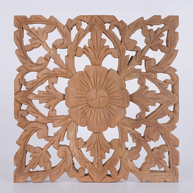 Hand Carved Wood Wall Decoration Handmade