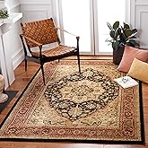 SAFAVIEH Lyndhurst Collection Area Rug - 5'3" x 7'6", Black & Red, Traditional Oriental Design, Non-Shedding & Easy Care, Ide