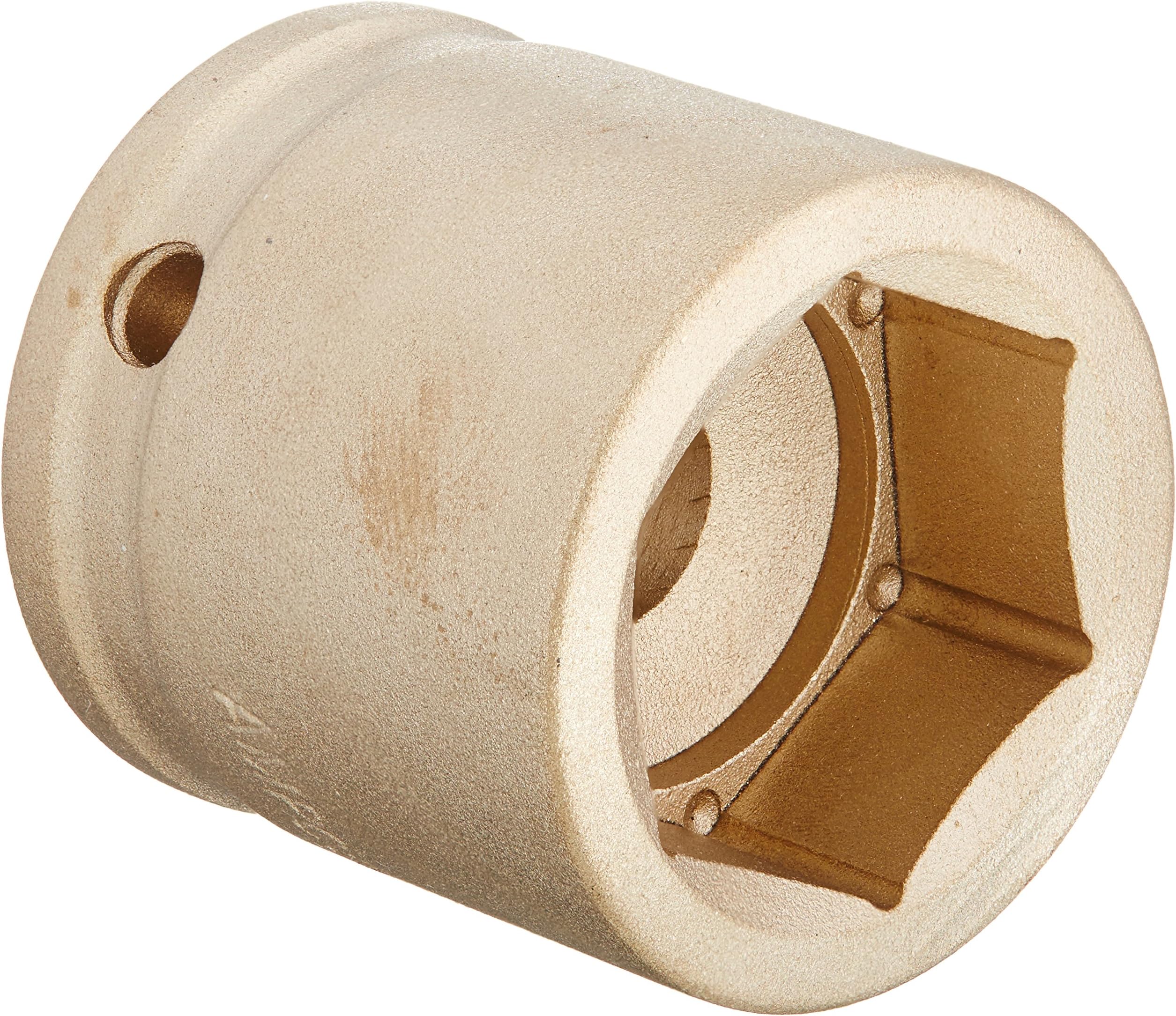 Ampco Safety Tools I-1/2D1-1/16 Socket, Impact, Non-Sparking, Non-Magnetic, Corrosion Resistant, 1/2" Drive, 1-1/16"