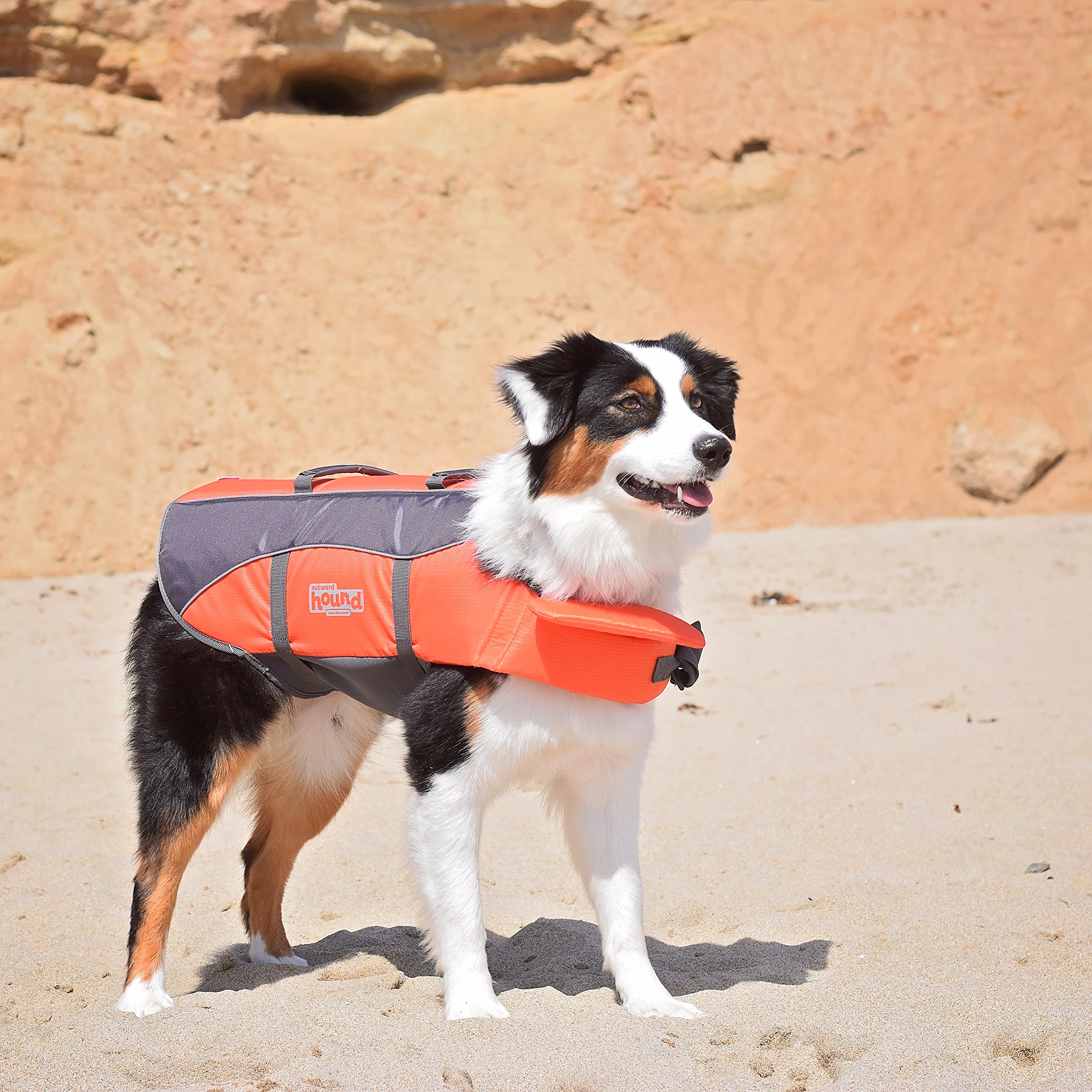 XSmall Dog Life Jacket Outward Hound Granby Splash Orange Chest Vest