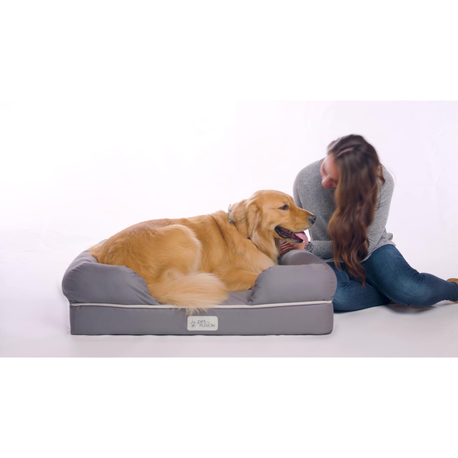 PetFusion Ultimate Dog Bed, Solid CertiPURUS Orthopedic Memory Foam