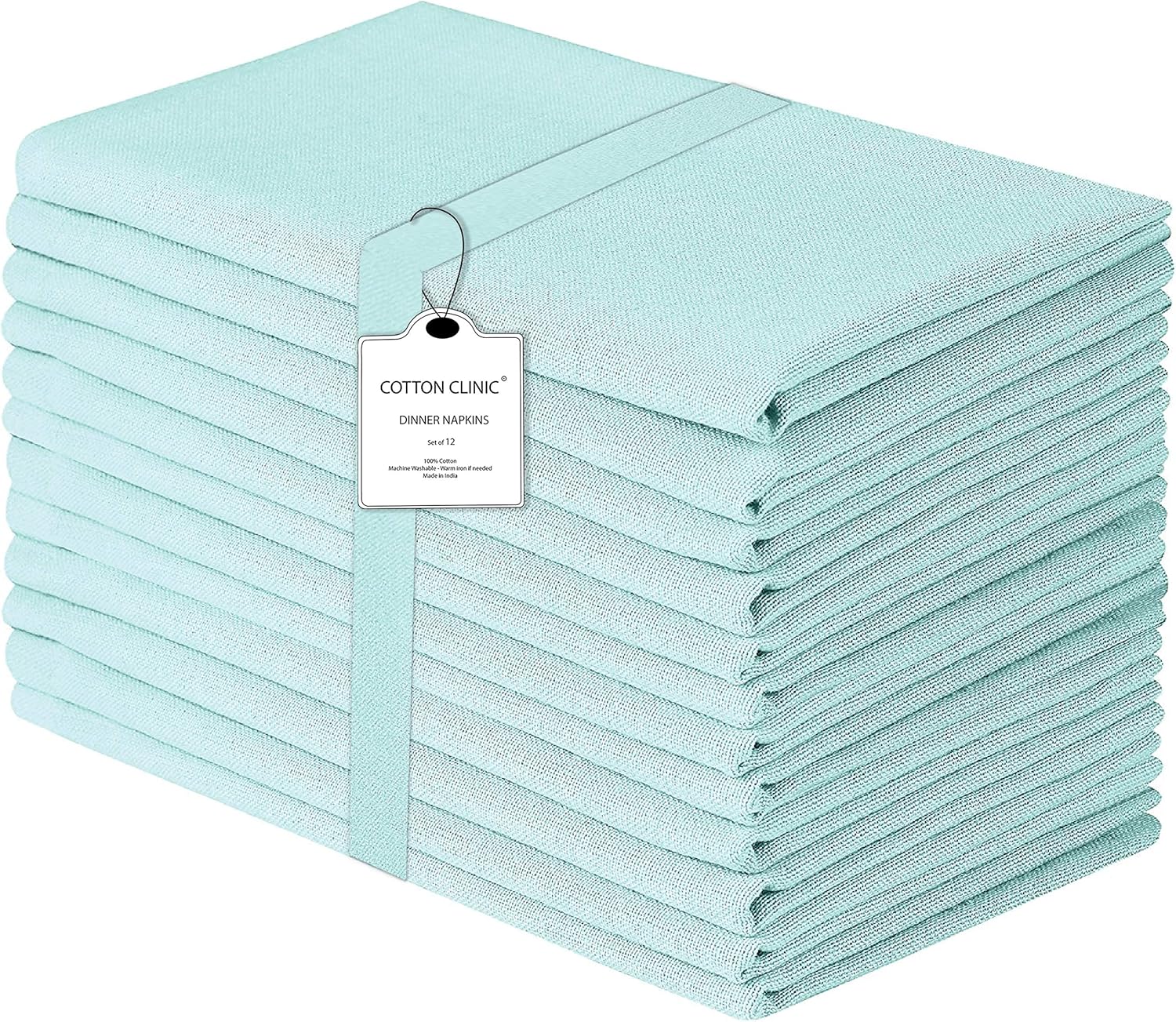 Cotton Clinic Cloth Dinner Napkins 20x2012 Pack, 100 Cotton Soft and Comfortable