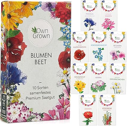 Blumen Samen Fur Garten Und Balkon 10 Sorten Premium Blumensamen Tutchen Als Pflanzensamen Set Balkonblumen Samen Wildblumensamen Saatgut Balkon Und Samen Garten Blumensamen Balkon Von Owngrown Amazon De Garten
