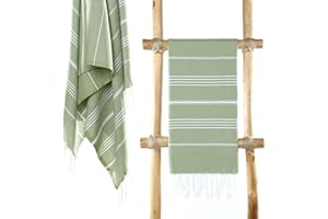 Cacala Lightweight and Thin Turkish Beach Towel 100% Cotton Sand-Free and Quick-Drying Goodness Perfect as an Extra Large Travel Towel, Beach Accessory, or Gift for Beach Lovers, 37 x 70