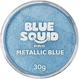 Blue Squid Metallic Blue Face Paint 30g Professional Water-Based