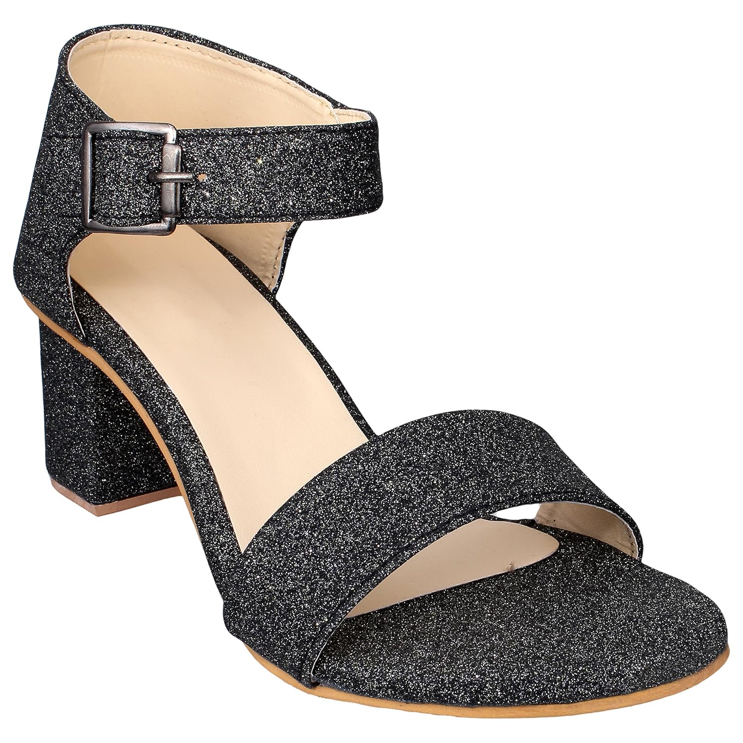 elegandra stylish block kittenn pump heels