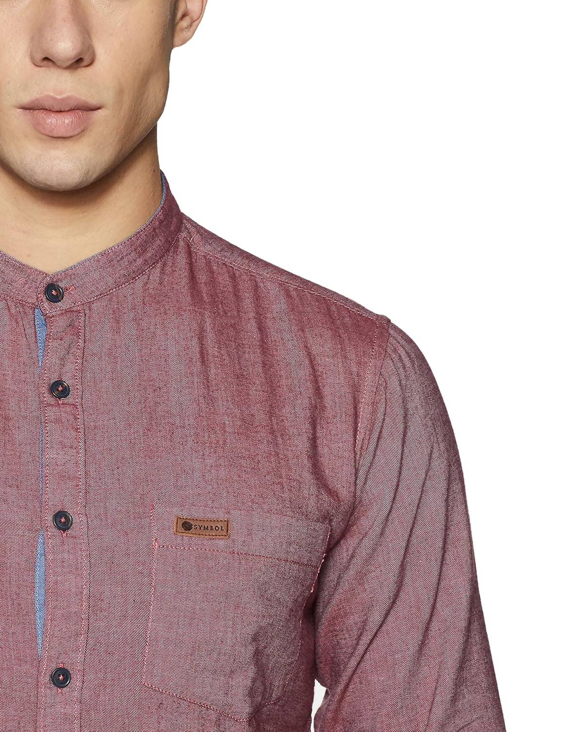 symbol amazon brand men's regular fit casual shirt