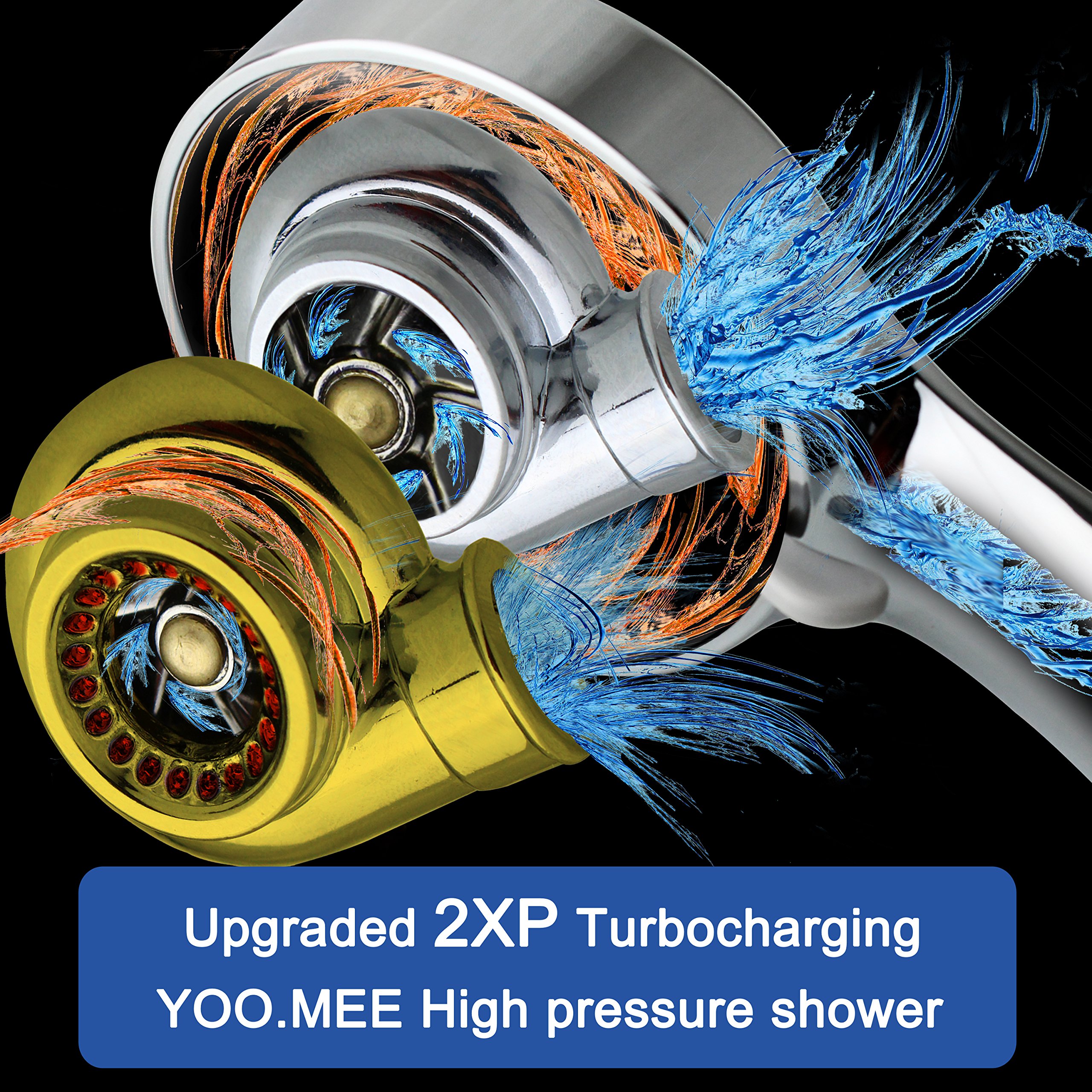 YOO.MEE High Pressure Handheld Shower Head with Powerful Shower Spray