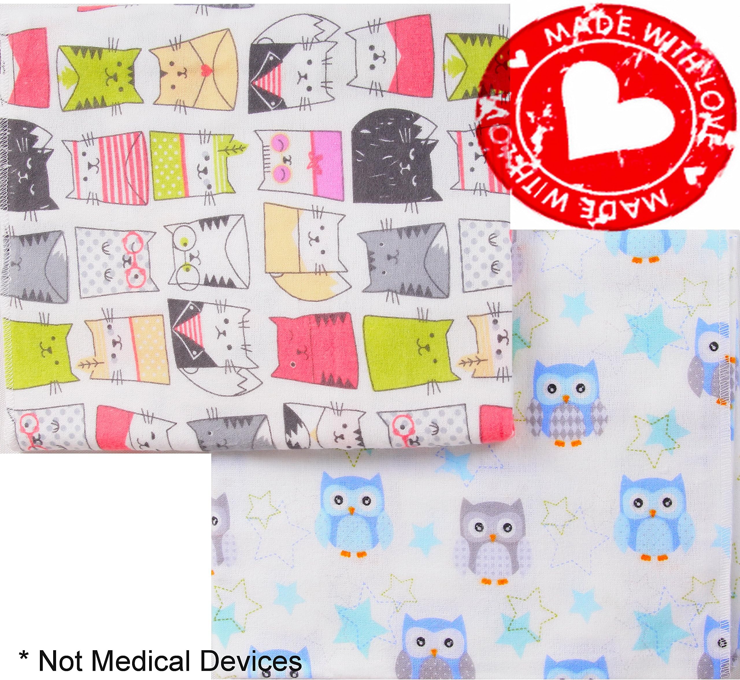 100% Organic Cotton Large Soft Flannel Baby Receiving Swaddling Blankets Boy Girl Set 2. Baby Swaddles Made in Europe