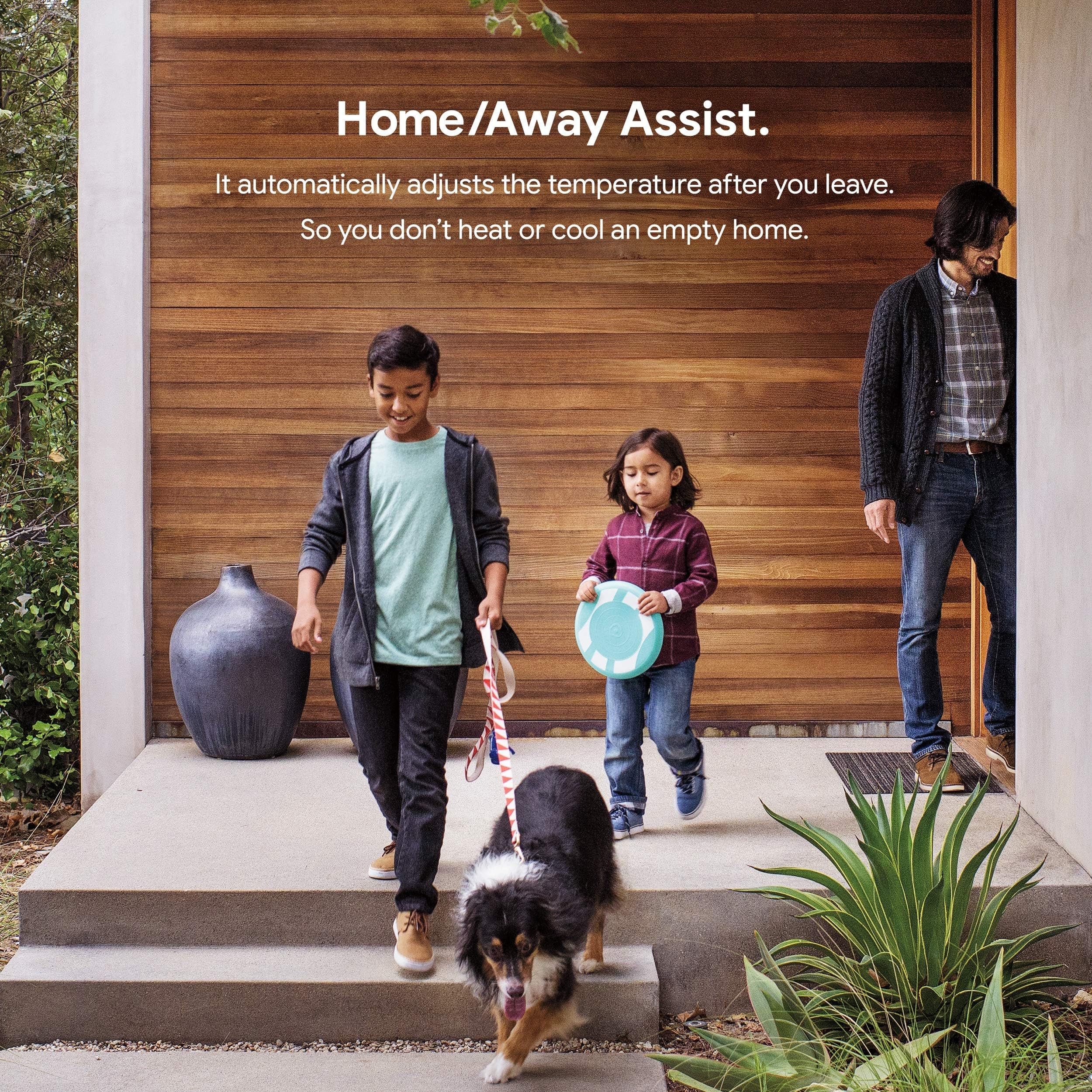 Google Nest Learning Thermostat - 3rd Gen (2015) - Programmable Smart Thermostat for Home - Works with Alexa - Polished Steel - View 8