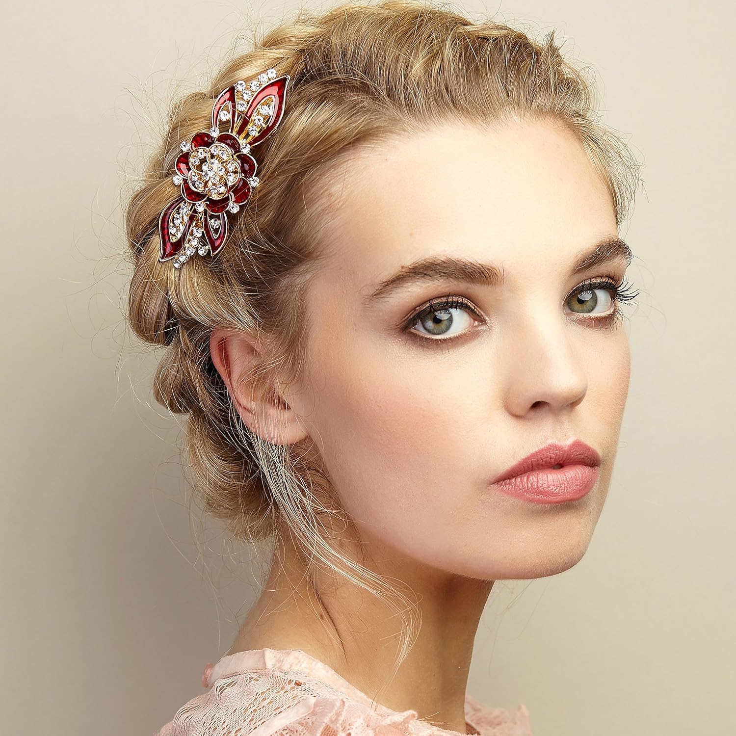 Buy Flower Hair Clip Enamel Hair Clip Flower Hairclip Rhinestone