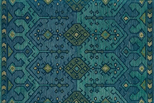 Amazon Com Loloi Gemology Area Rug 5 X 7 6 Green Teal Furniture Decor