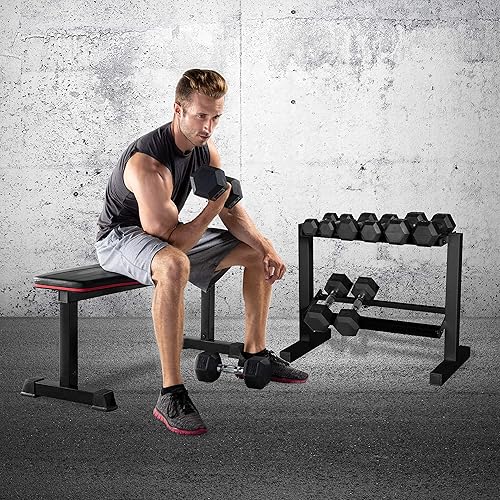 thumbnail image 2 of CAP Barbell Two Tier Dumbbell Rack - Steel Storage For Home Gym Organization 2 of 5