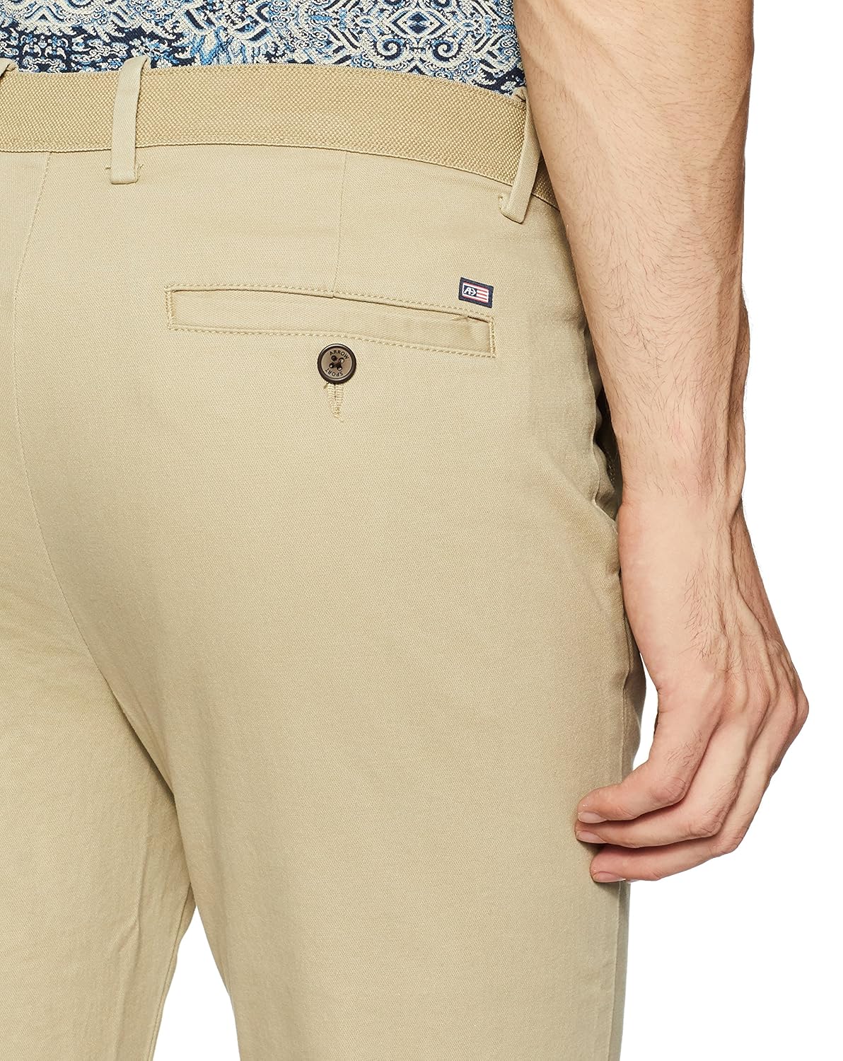 arrow sports men's straight fit casual trousers