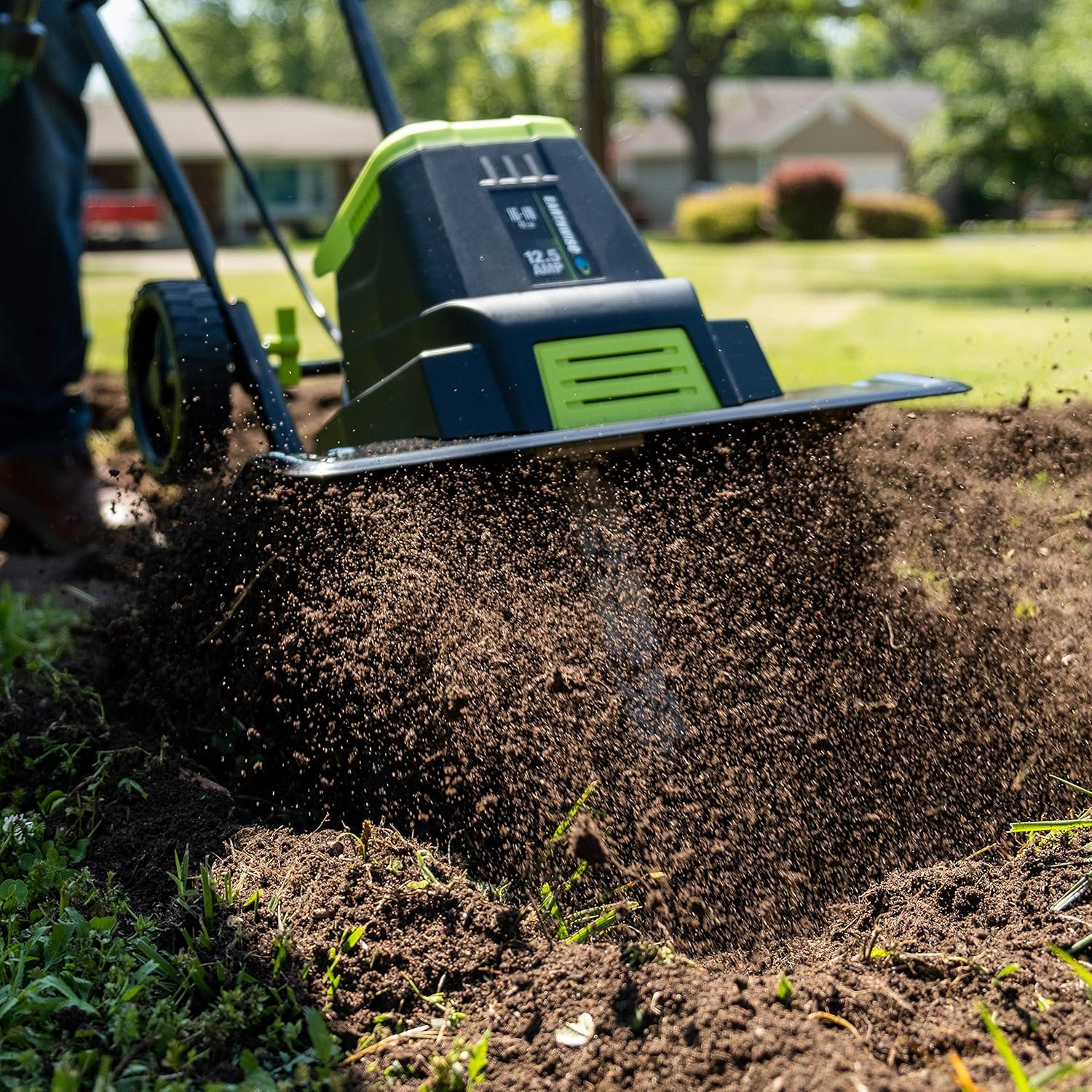 Earthwise TC70125 12.5-Amp 16-Inch Corded Electric Tiller/Cultivator, Green : Garden & Outdoor