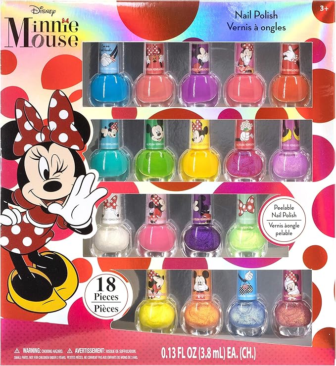 minnie mouse nail polish set with dryer