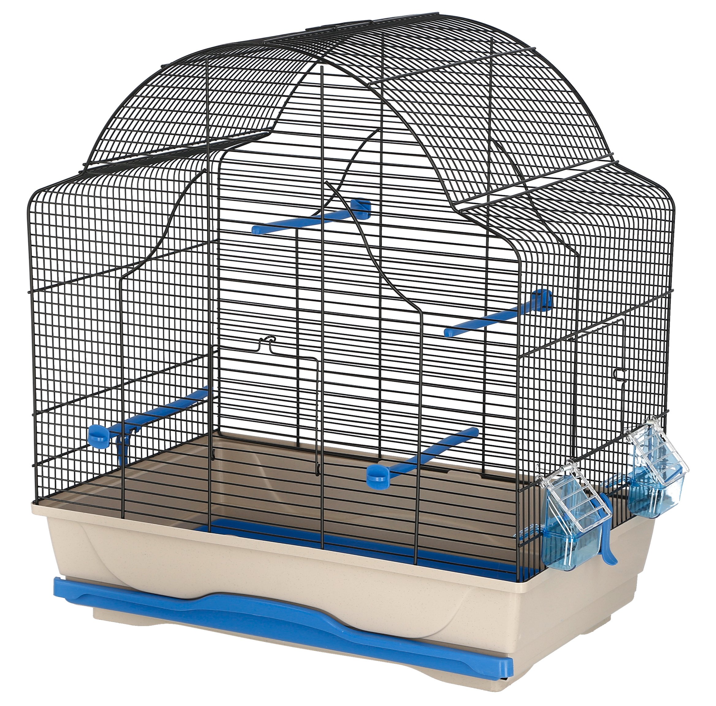 MPS Gabbia Daisy Bird Cage, 56 x 36.5 x 62 cm, Blue/Grey