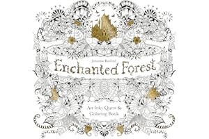 Enchanted Forest: An Inky Quest and Coloring book (Activity Books, Mindfulness and Meditation, Illustrated Floral Prints)