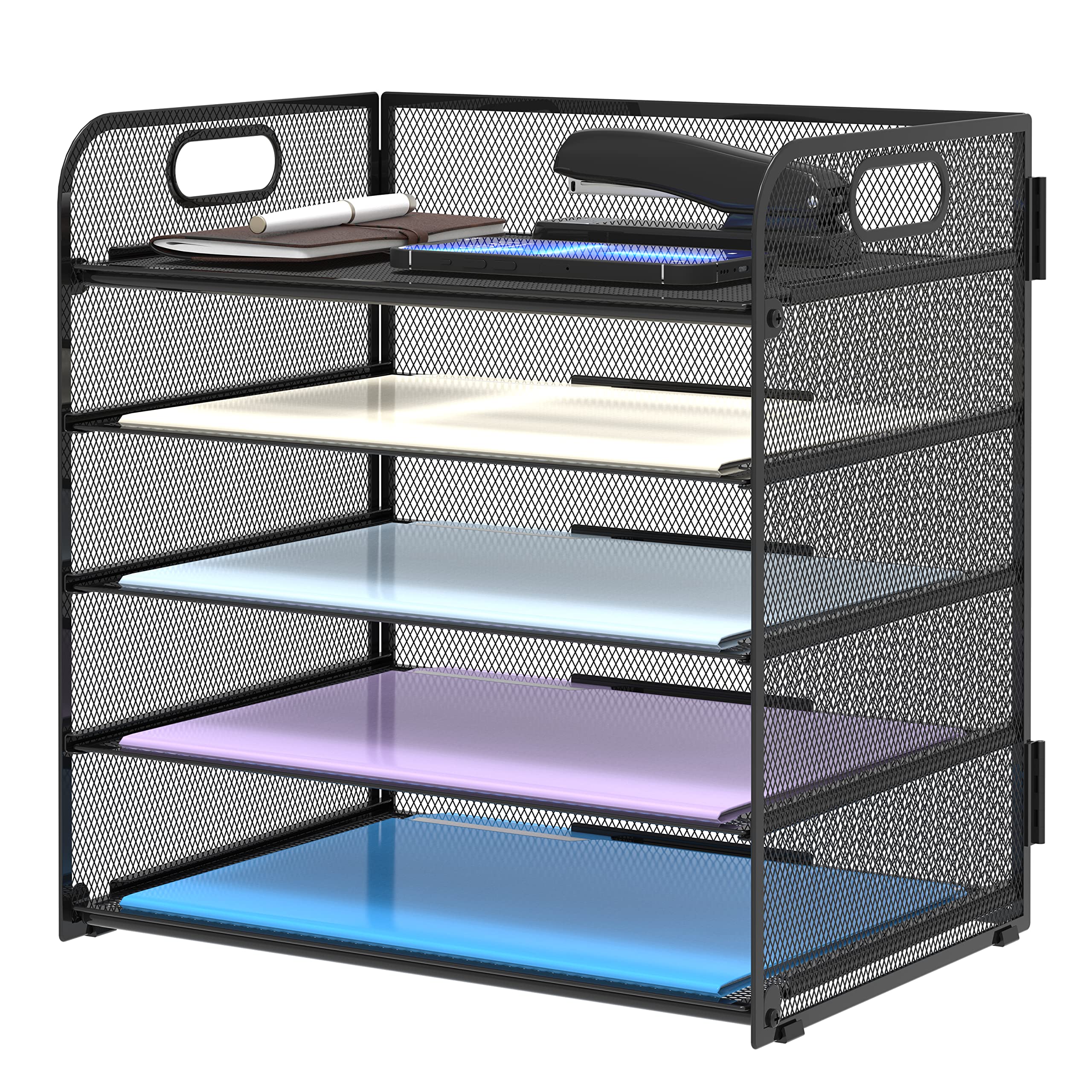 Supeasy 5 Trays Paper Organizer Letter Tray with