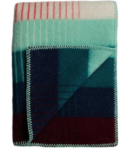 Amazon.com: Roros Tweed Designer 100% Norwegian Wool Throw Blanket