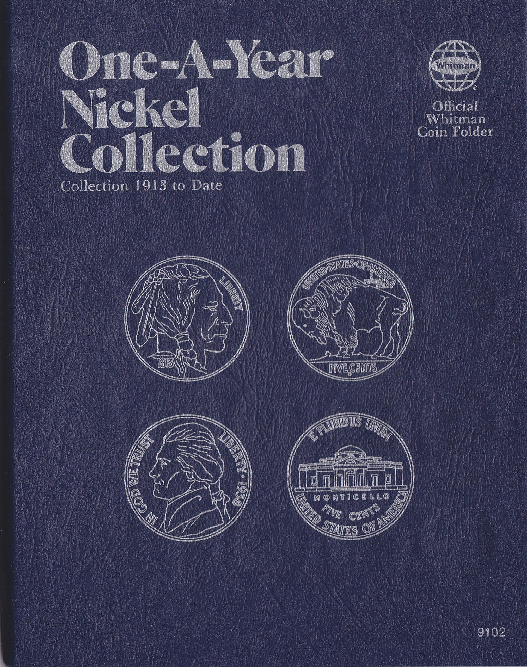 Whitman 0-307-09102 1913-DATE 1977 Buffalo & Jefferson Nickel 9102 COIN; ALBUM, BINDER, BOARD, BOOK, CARD, COLLECTION, FOLDER, HOLDER, PAGE, PORTFOLIO PUBLICATION, SET, VOLUME
