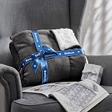 Bedsure Sherpa Fleece Throw Blanket 150x200 Dark Grey Twin/Double view 7