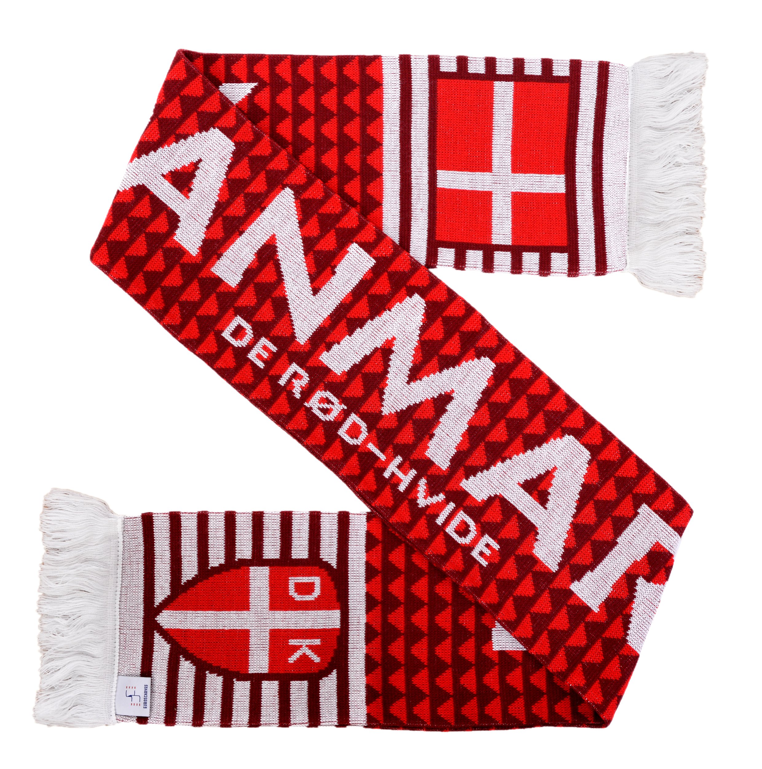 Denmark Danmark Soccer Knit Scarf