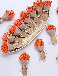 20-Piece Set Mini Magnet Dried Flowers Bouquet for