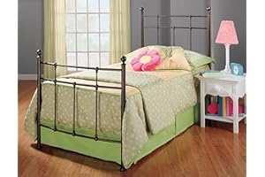 Hillsdale Furniture Providence Bed Set with Rails, Twin, Antique Bronze