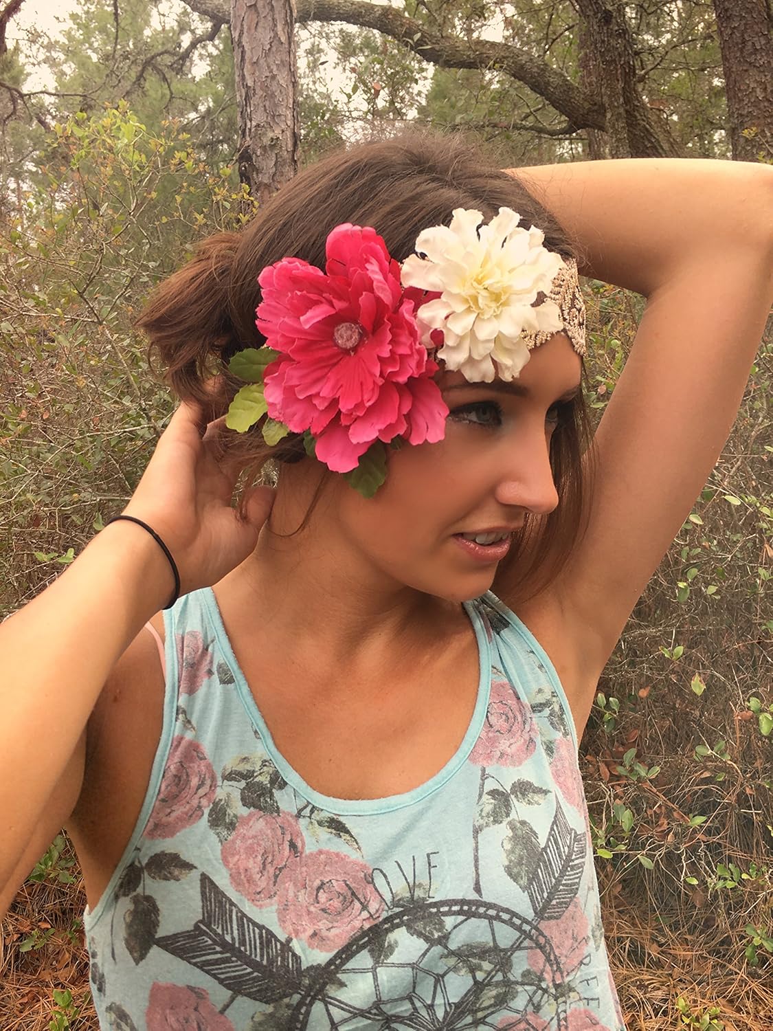 Summer Music Festival Headband, Boho headband, festival