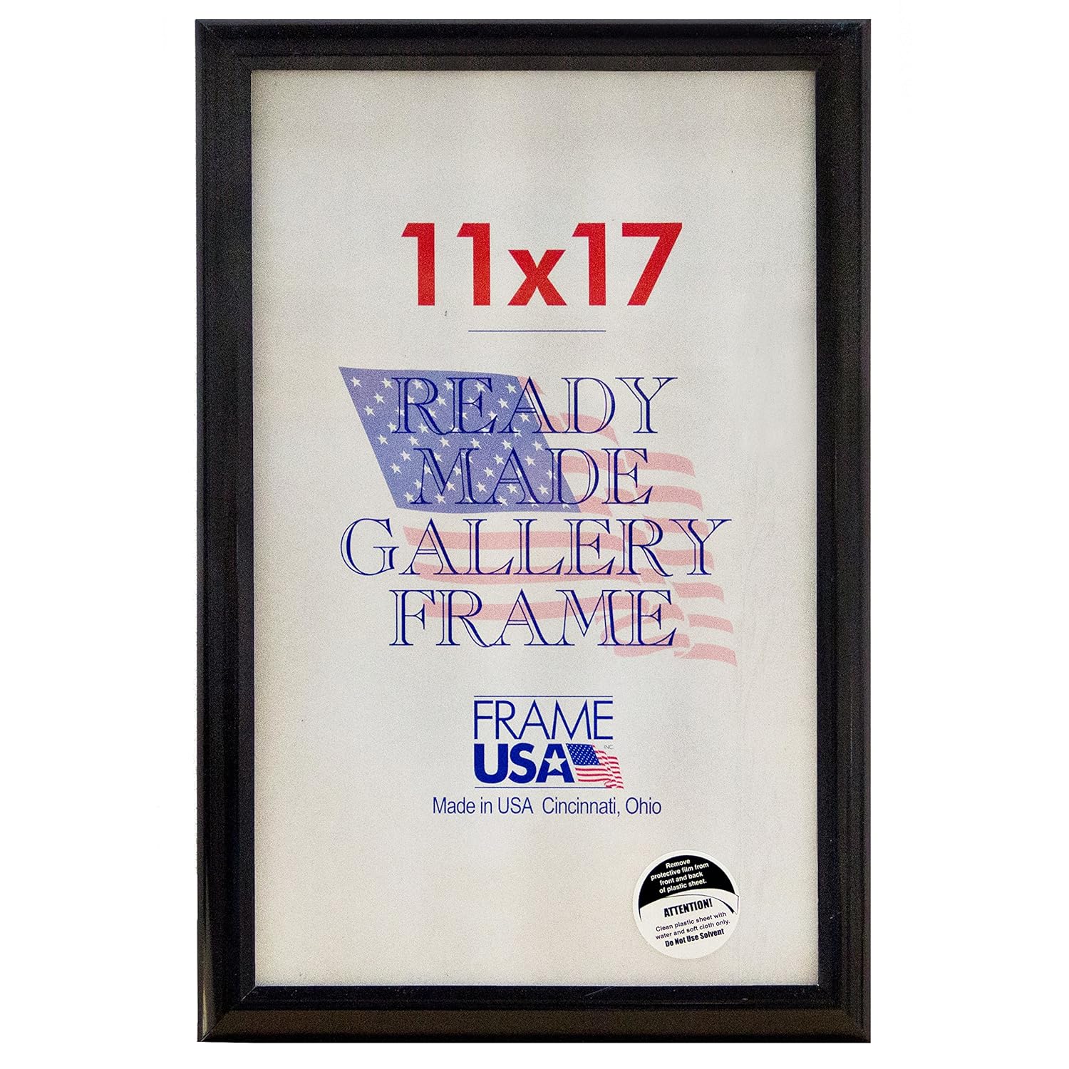 Frame USA Deluxe Poster Frame Frames, 11 x 17, Black Posters & Prints