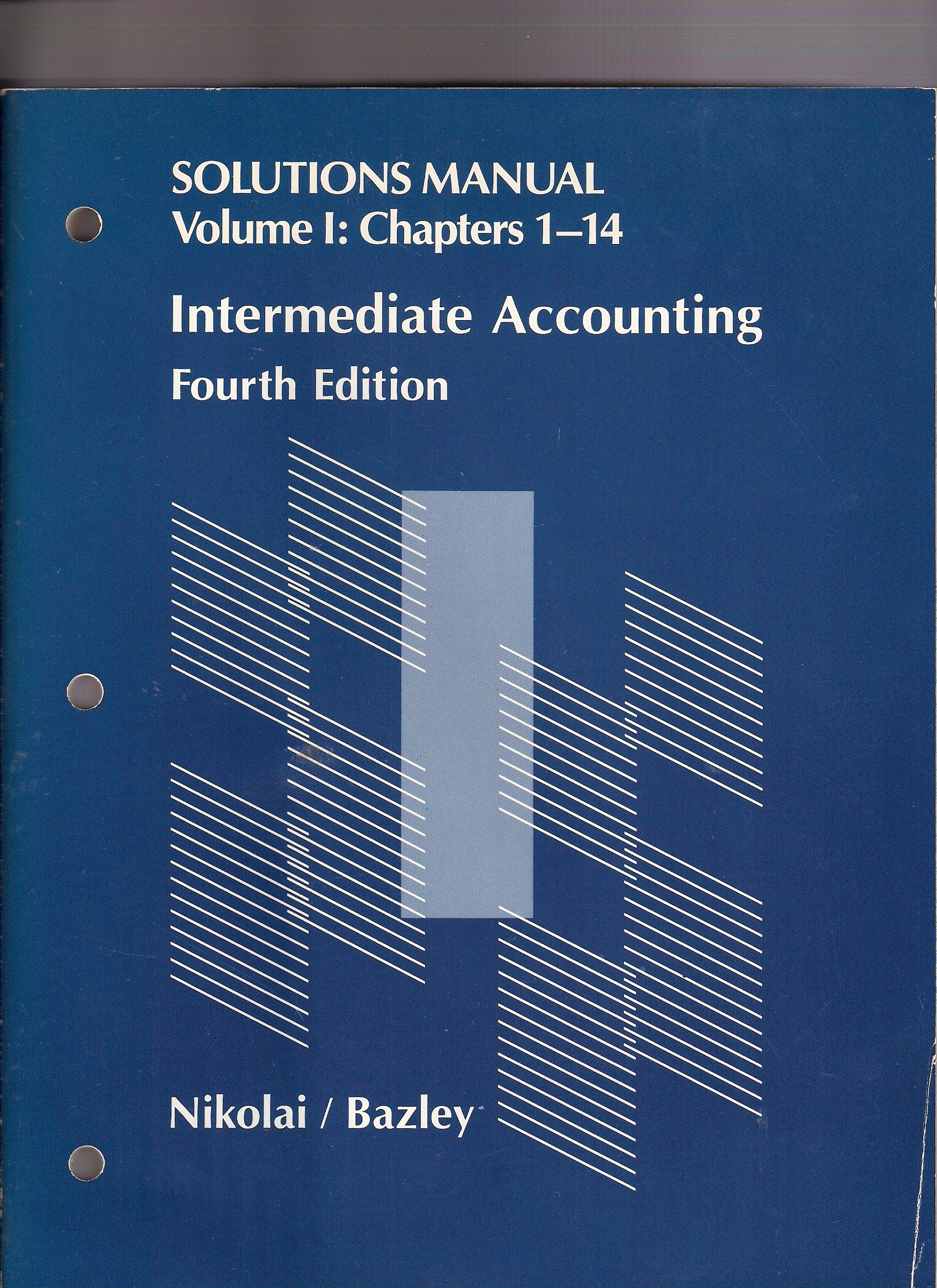 Solutions Manual Volume 1: Chapters 1-14 Intermediate Accounting Paperback  – 1988