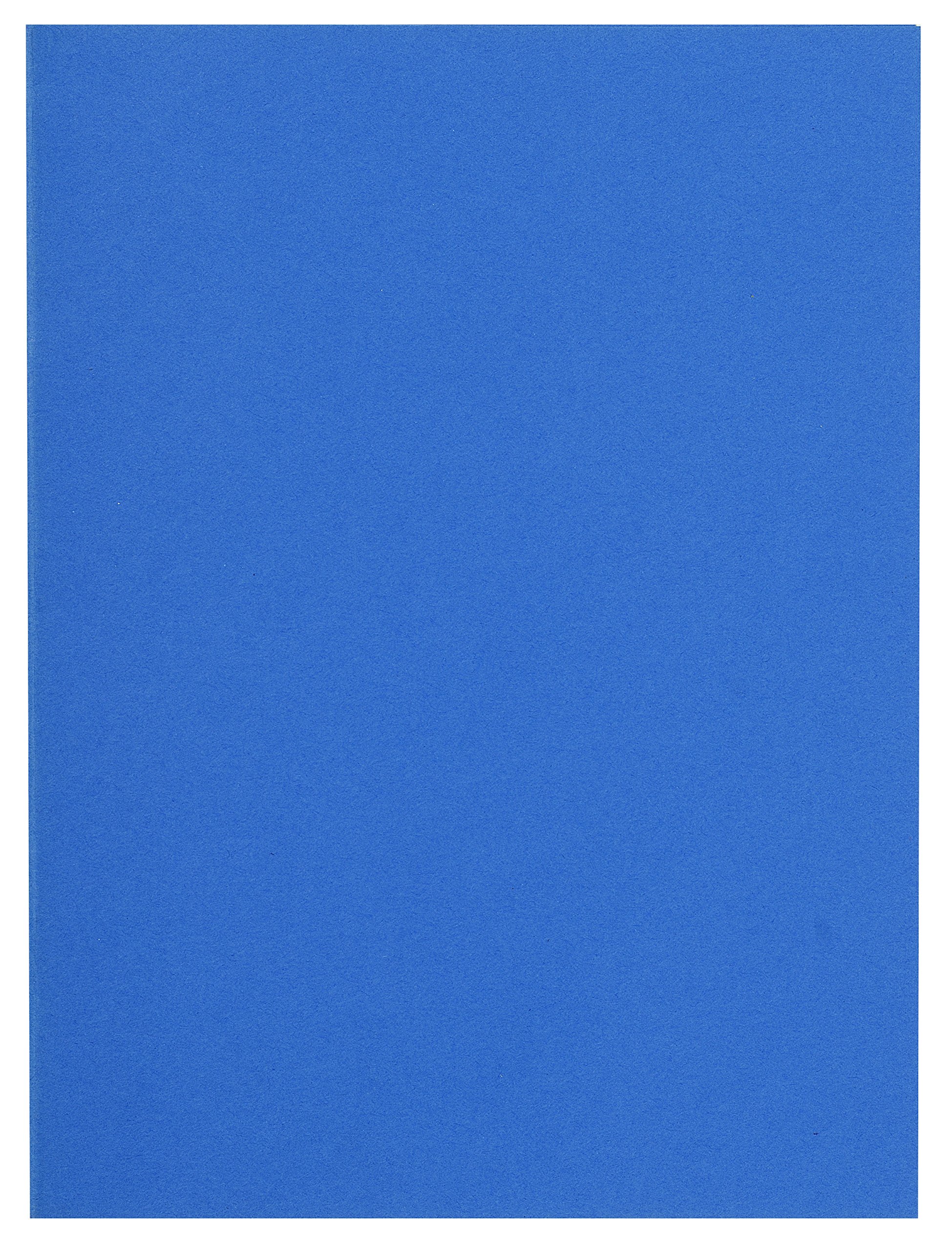 Exacompta - Ref 150010E - Forever Collection - Flash Square Cut Folders - 220 x 310mm in Size, Suitable for A4 Documents, 80gsm Recycled Paper - Dark Blue (100 Pack)