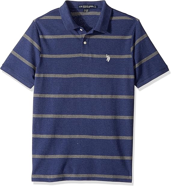 Amazon.com: U.S. Polo Assn. Chomba de piqué, de calce clásico, a rayas, con mangas cortas, para hombre: Clothing