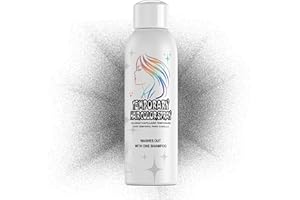 Amzsudy Temporary Hair Color Spray for Adults - Instant Black Hair Dye Alternative, Washable & Non-Sticky, Gentle Formula for Halloween, Cosplay, Party, Costume Makeup (150ml)