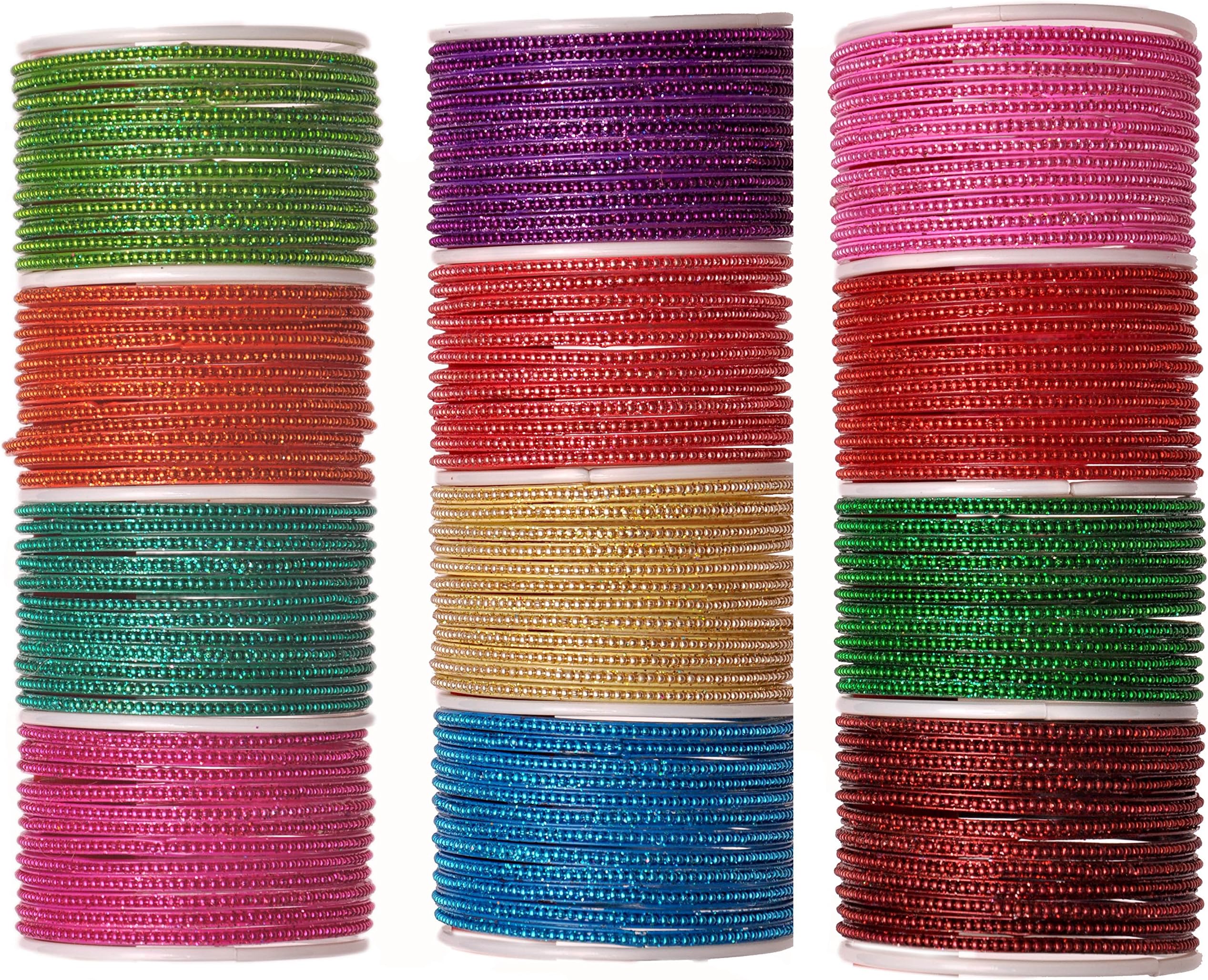 NMIIMulticolor Glass Bangles for Women Traditional (B07BJBKDVD)