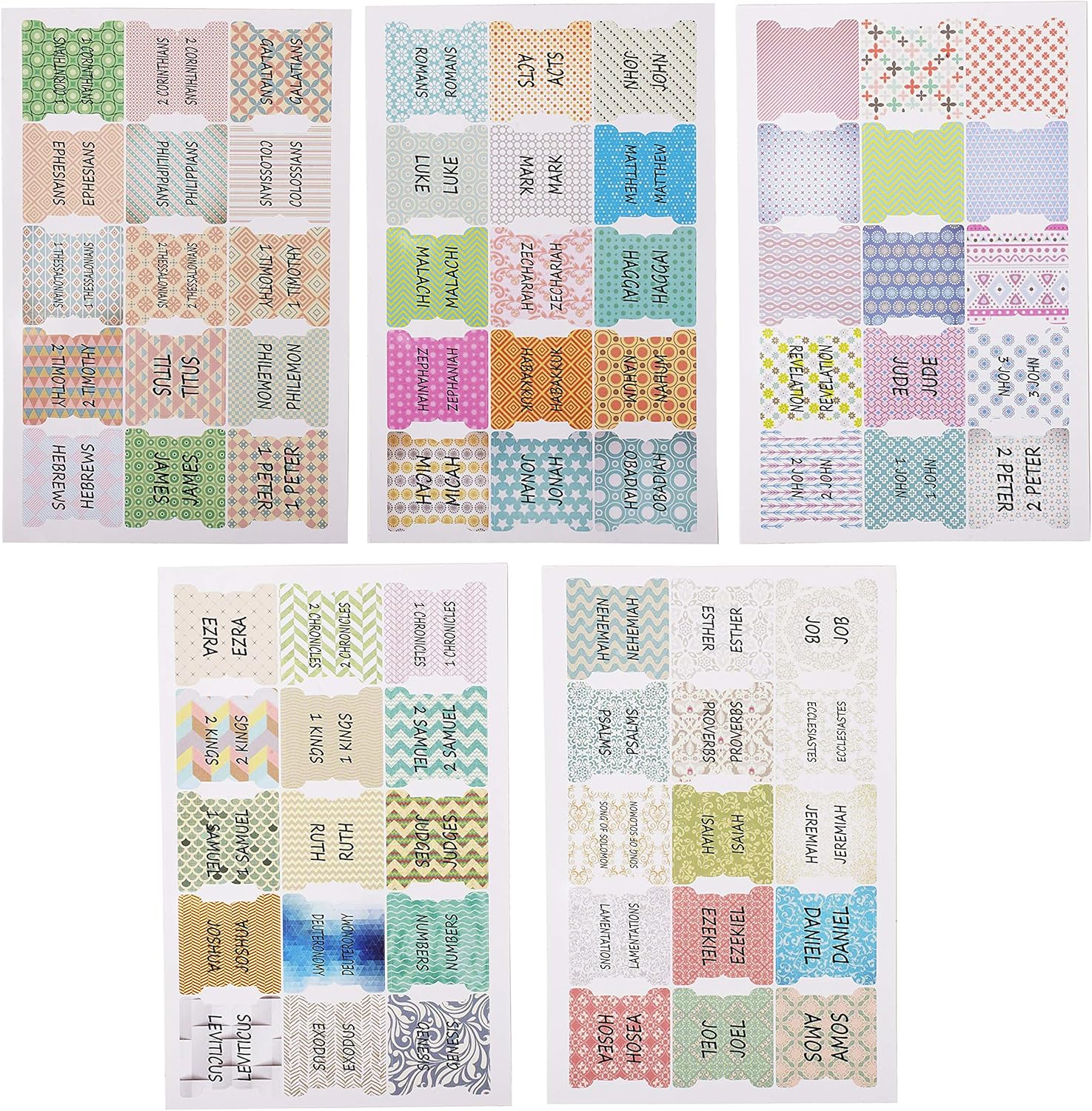 Mr. Pen- Bible Tabs, 75 Tabs, Laminated, Bible Journaling Supplies, Bible Tabs Old and New Testament, Bible Tabs for Women, Bible Tabs for Journaling Bible, Bible Book Tabs : Office Products