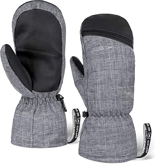 Winter Ski Mittens for Men & Women Warm Snow Mitts for