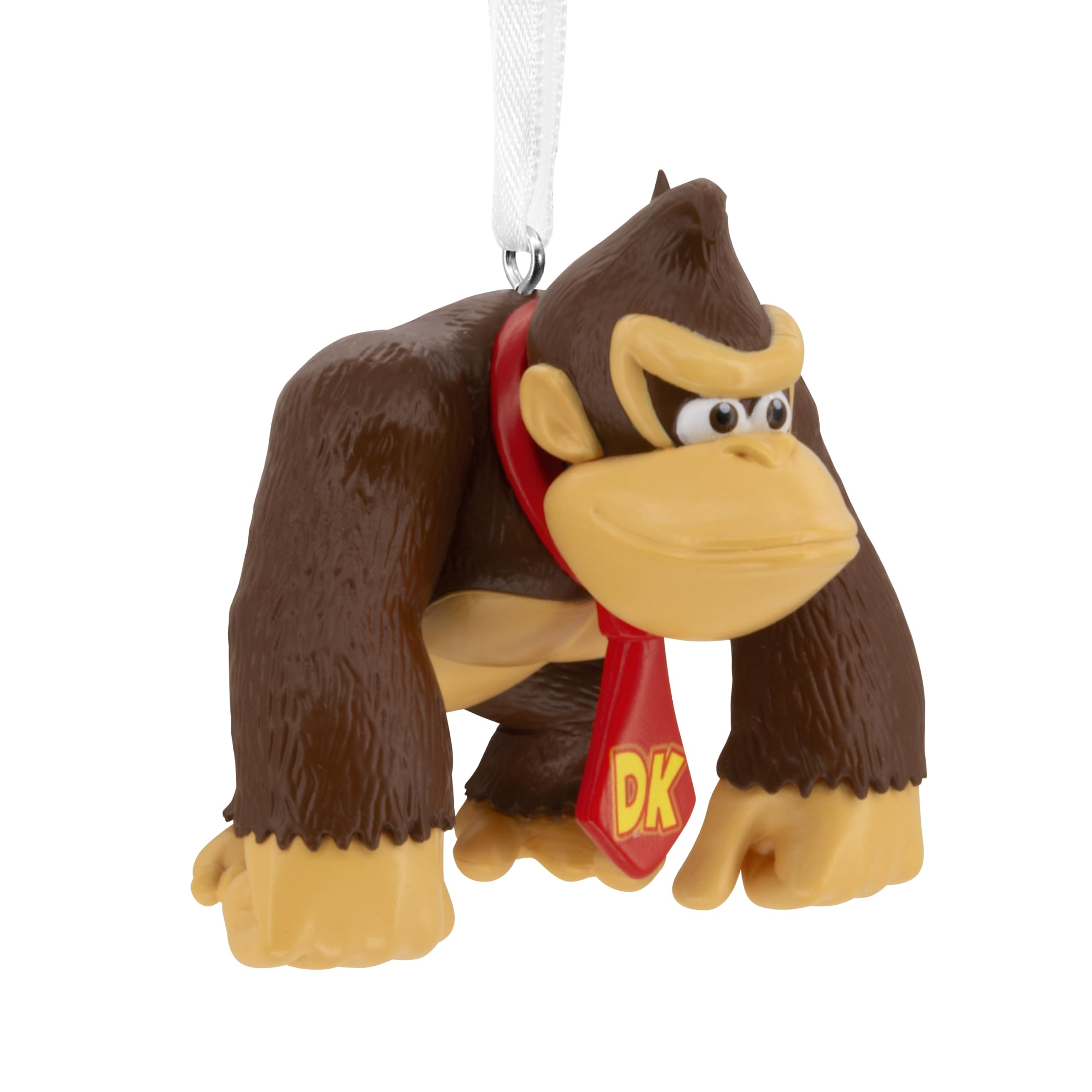 Hallmark Donkey Kong Hanging Ornament, Nintendo Plastic Tree Decoration, Gifts for Christmas