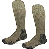Realtree Mens Merino Wool Blend Non Binding Comfort Top Tall Boot Socks 2 Pair Pack