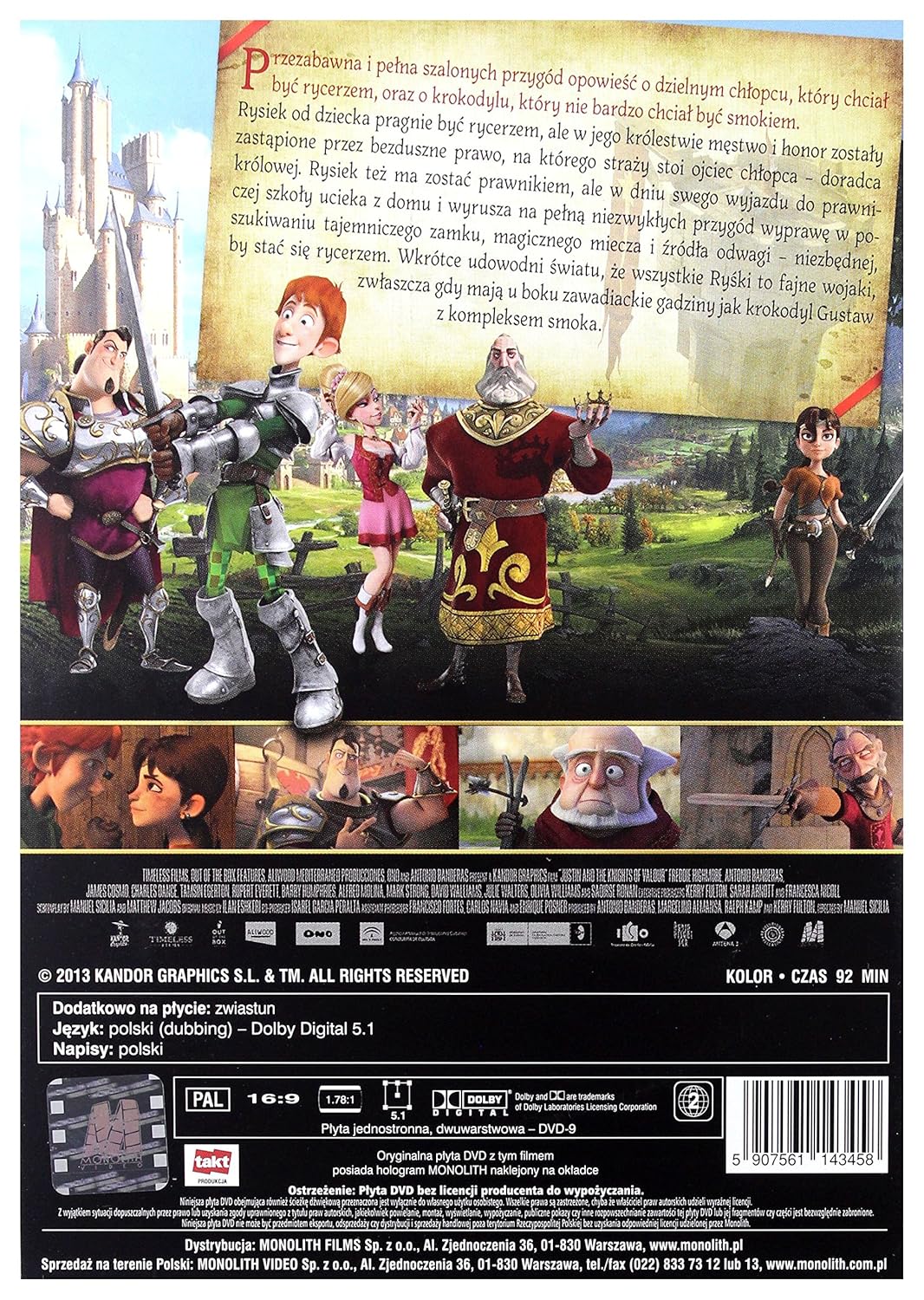 Justin and the Knights of Valour DVD Region 2 IMPORT No hay ...