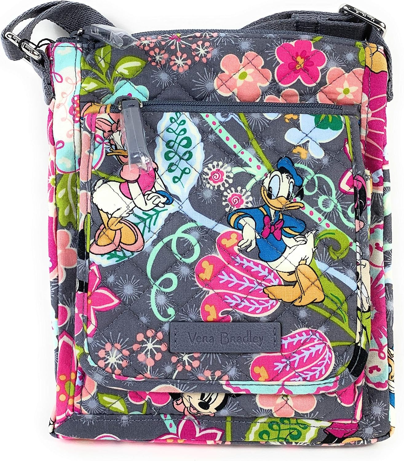 mickey and minnie mouse paisley hipster bag by vera bradley