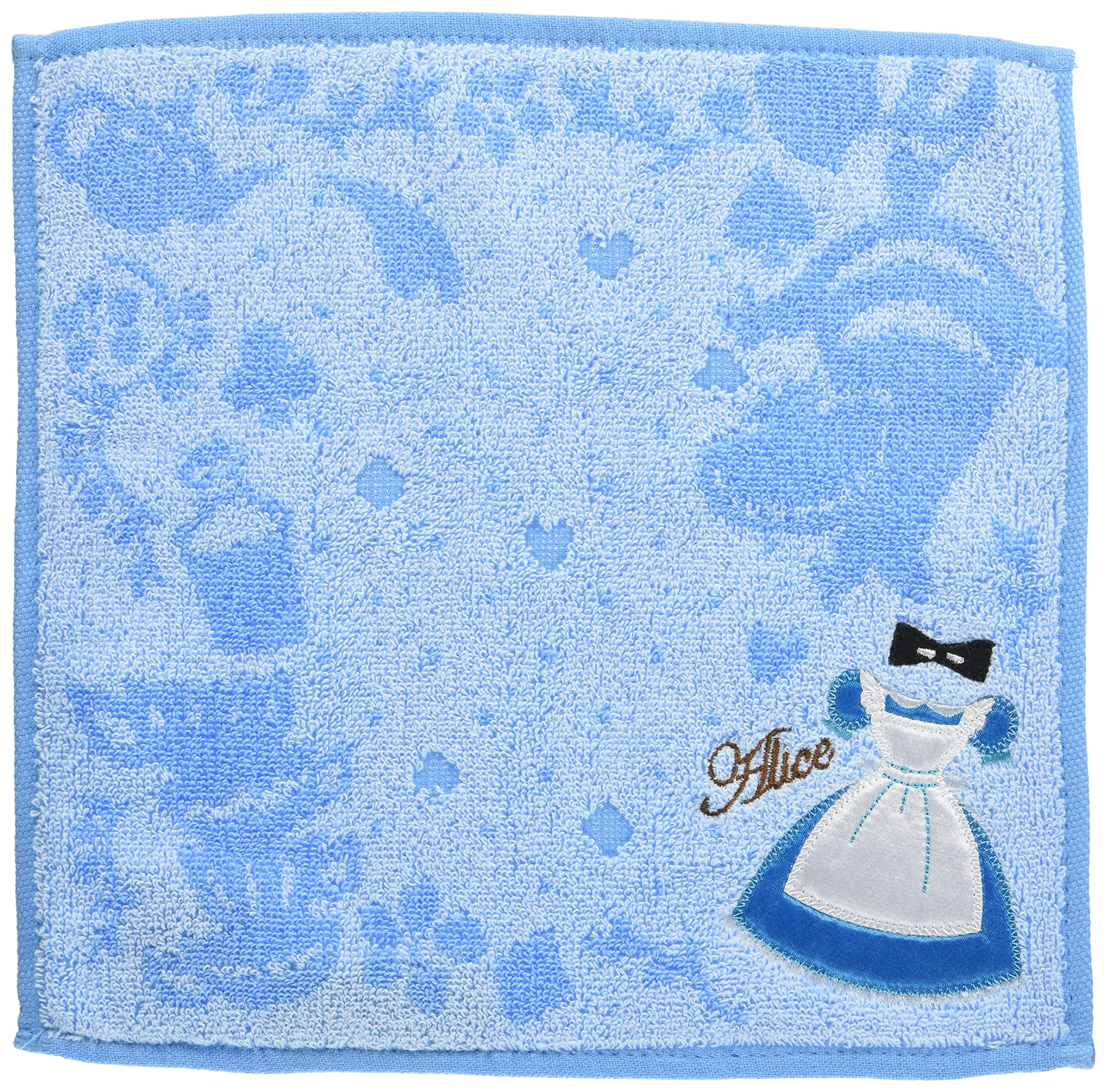 丸眞 ハンドタオル ディズニー ふしぎの国のアリス ワンダーブルードレス ドレス刺繍の商品画像